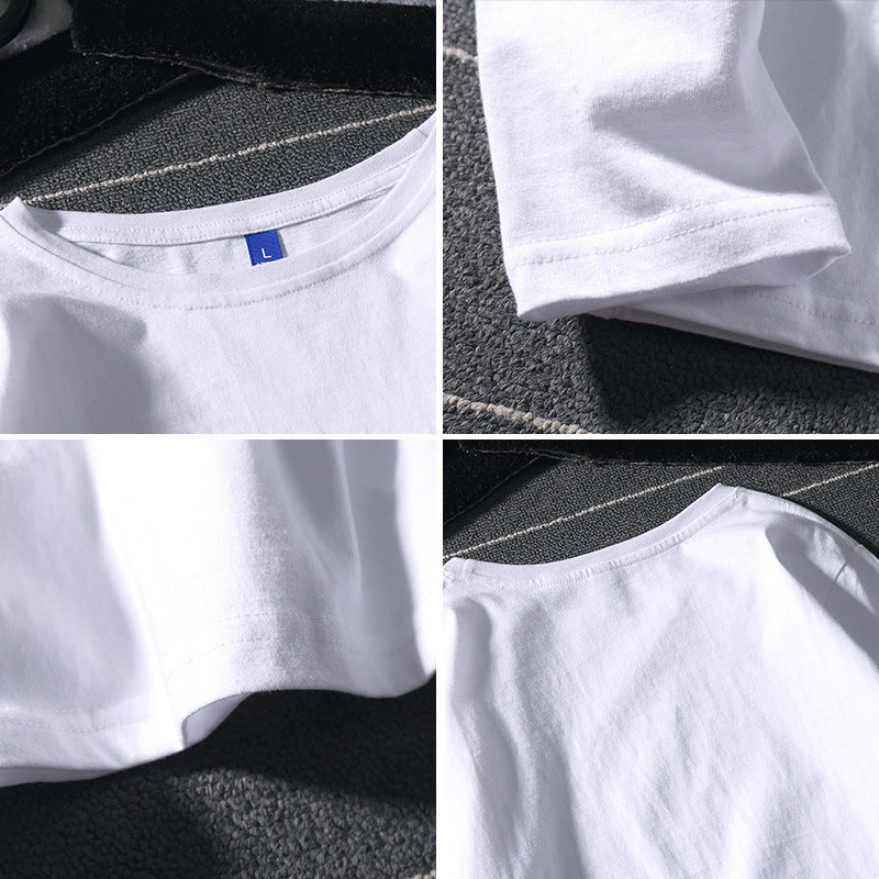 Simple Trend Men's Long-sleeved T-shirt Hong Kong Style Retro